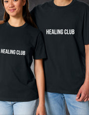 Tricou Healing Club alb – tricou unisex bumbac | Ristlin
