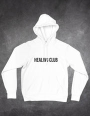 Hanorac Healing Club față – hanorac sănătate mintală grafic | Ristlin