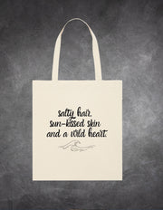 Tote Bag Salty hair lifestyle – geantă bumbac Ristlin