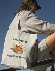 Tote Bag Ultimul Răsărit față – geantă bumbac natură | Ristlin