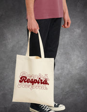 Tote Bag Respiră detaliu print grafic | Ristlin