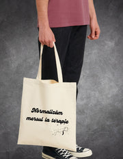 Tote Bag Terapie detaliu print grafic | Ristlin