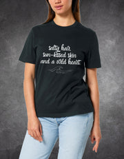 Tricou Salty hair pe model spate | Ristlin