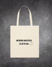Tote Bag Anxietate detaliu print grafic | Ristlin
