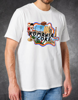 Tricou România Core față – tricou unisex print România | Ristlin
