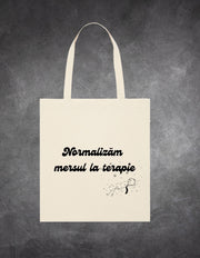 Tote Bag Terapie lifestyle – geantă bumbac Ristlin