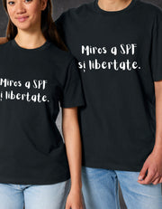 Tricou SPF și libertate detaliu print grafic | Ristlin