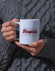 Cană Respiră față – cană ceramică sănătate mintală | Ristlin