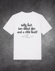 Tricou Salty hair pe model față | Ristlin