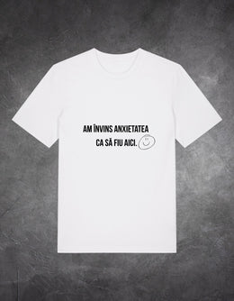 Tricou Anxietate față – tricou sănătate mintală grafic | Ristlin