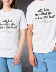 Tricou Salty hair negru spate – print integral | Ristlin