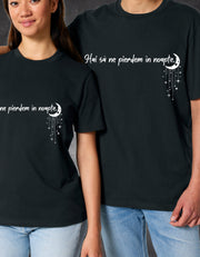Tricou Hai să ne pierdem în noapte negru față – tricou bumbac | Ristlin