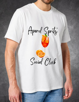 Tricou Aperol Spritz Social Club față – tricou unisex print vară | Ristlin