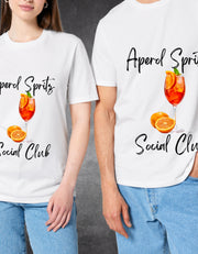 Tricou Aperol Spritz Social Club față alb – tricou print social club | Ristlin