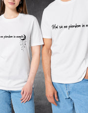 Tricou Hai să ne pierdem în noapte față alb – tricou print noapte | Ristlin