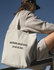 Tote Bag Anxietate lifestyle – geantă bumbac Ristlin